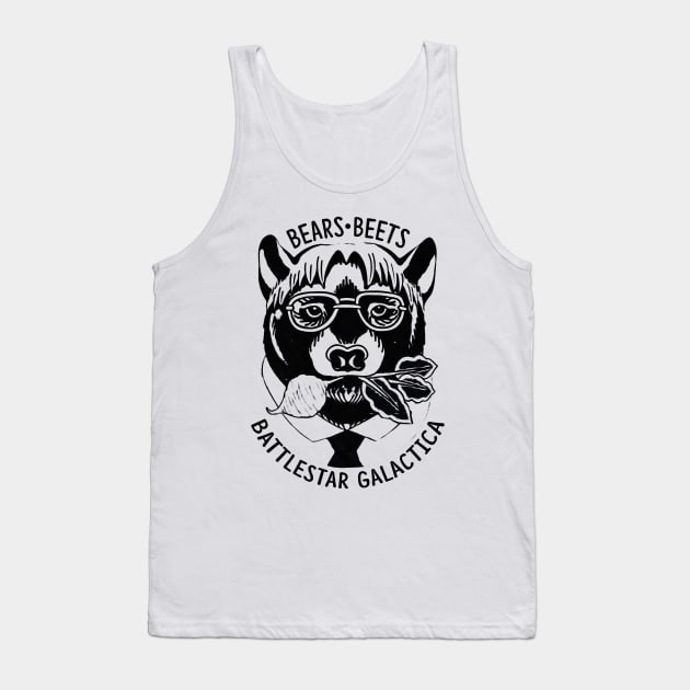 Dwight Schrute Bears Beets and Battlestar Galactica Tank Top by truefriend